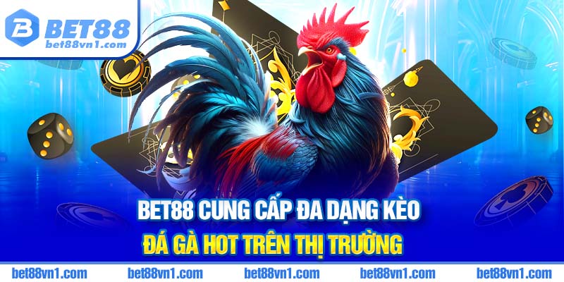 Đa dạng phong phú các kèo đá gà ở bet88