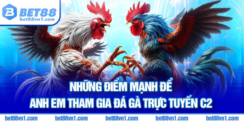 Nhiều điểm mạnh để anh em tham gia đá gà C2 tại BET88
